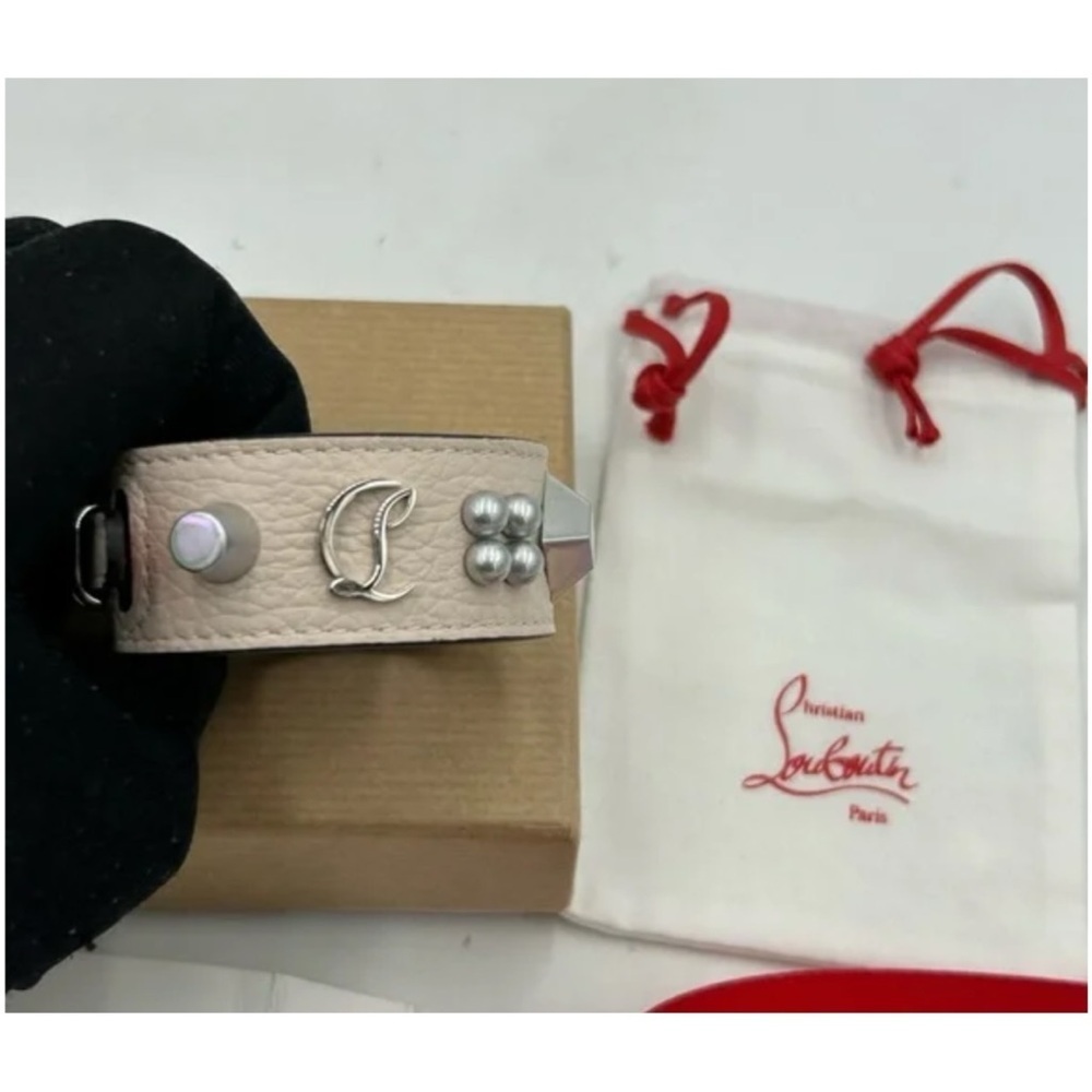 Christian Louboutin Paloma spike embellished leather bracelet. NWT. - Picture 3 of 6